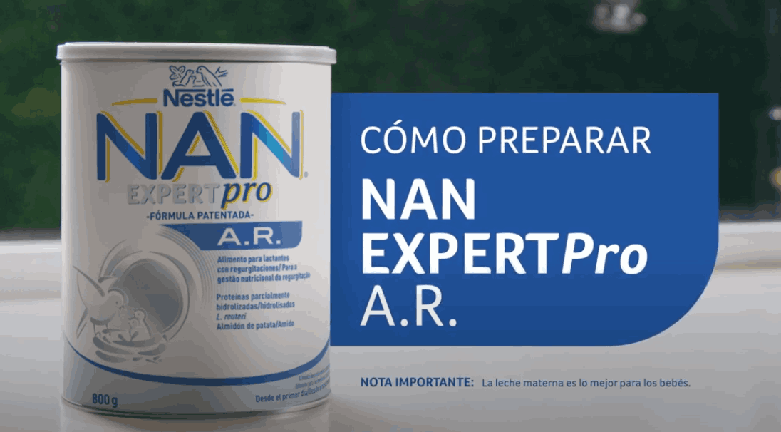 Cómo preparar NAN ExpertPro A.R