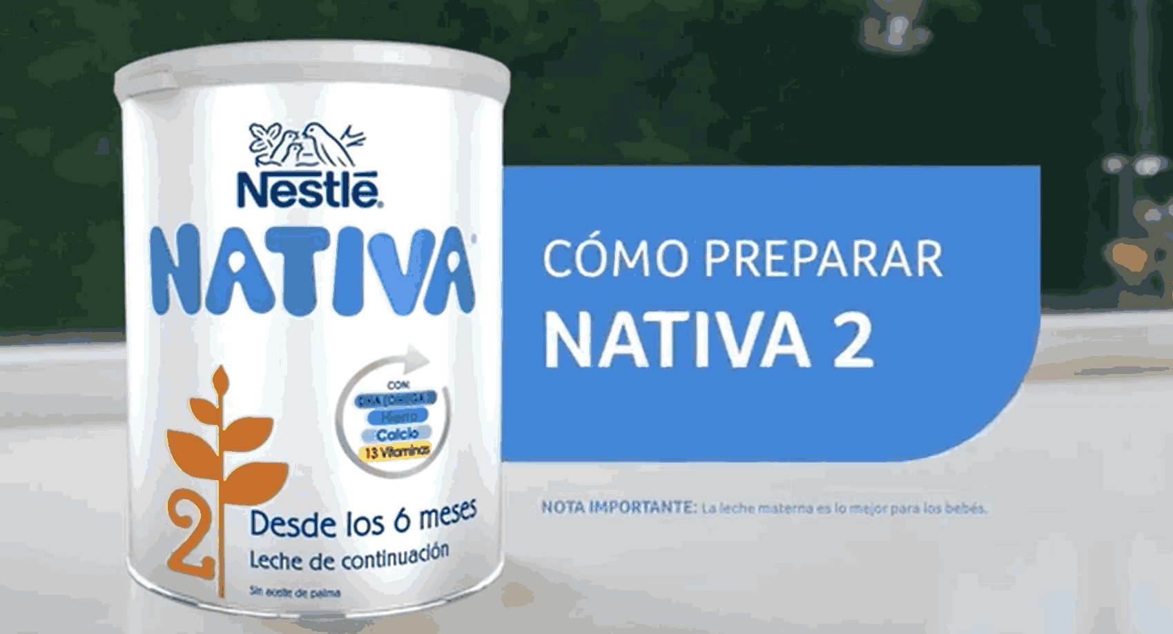 ¿Cómo preparar un biberón NATIVA 2?