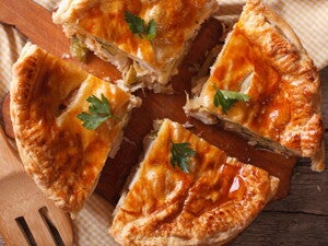 Mini-pastel de carne con verduras Mini-pastel de carne con verduras
