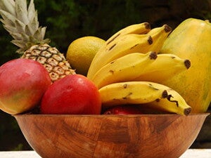 Papillotes de fruta con salsa de especias Papillotes de fruta con salsa de especias