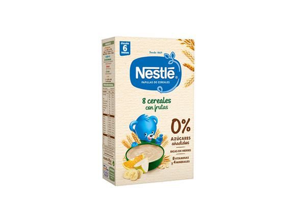Nestle papilla 8 cereales cacao 725 gr - Salunatur