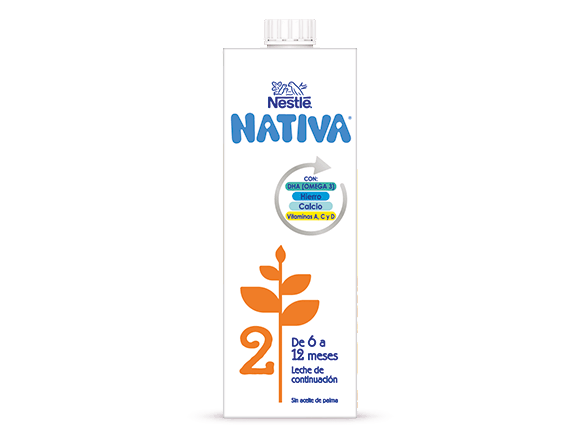 Nativa 1 - Leche para lactantes en polvo, fórmula Para bebés, desde el  primer día 3x800g : : Alimentación y bebidas