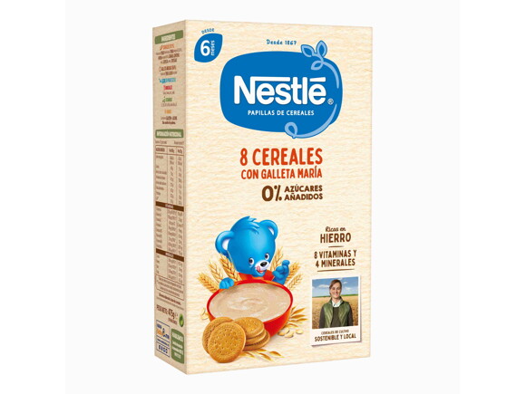 Nestle Papilla 8 Cereales con Galleta María 725 gr