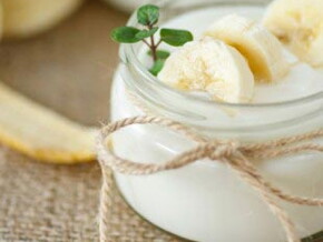 Yogur con plátano