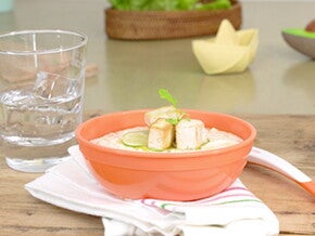 Puré de lentejas con tofu para bebés a partir de 1 año Puré de lentejas con tofu para bebés a partir de 1 año