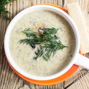 Puré de verduras con leche