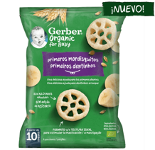 GERBER Organic Snacks Primeros Mordisquitos GERBER Organic Snacks Primeros Mordisquitos