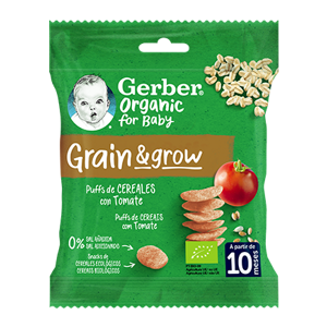 Snacks de cereales para bebés Puffs GERBER 