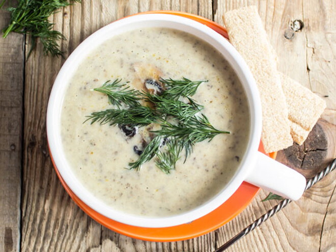 Puré de verduras con leche