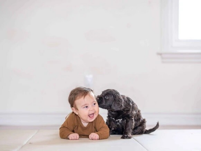 Niños y animais