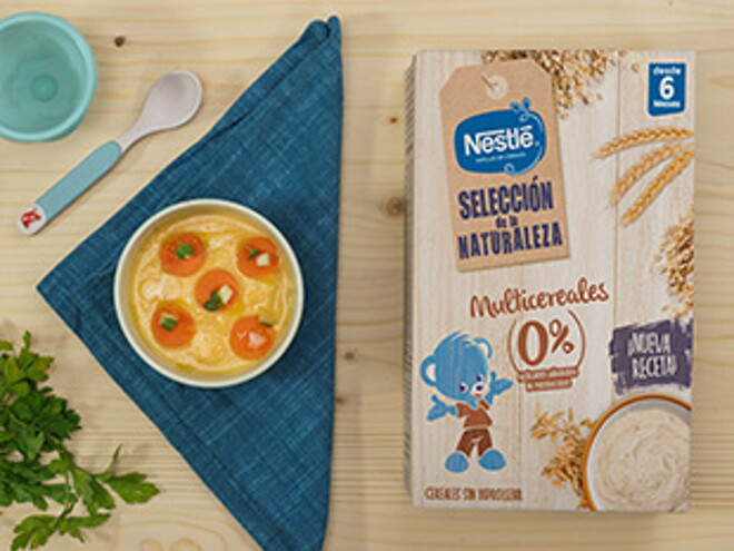 Recetas para bebés Puré de coliflor y zanahoria | Nestlé Bebé