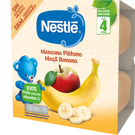 Purés Nestlé Tarrina Manzana Plátano