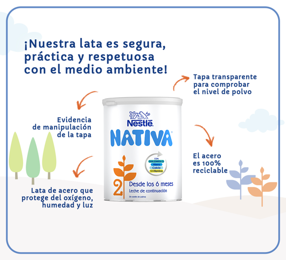 Nestlé Leche de Continuación Nativa 2 - 800g 