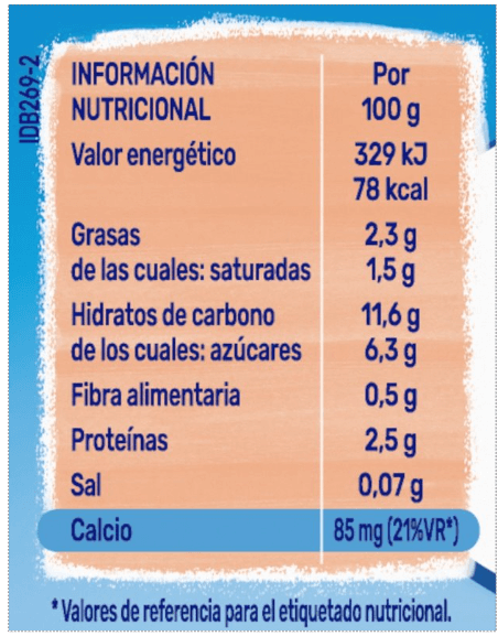 información nutricional  información nutricional
