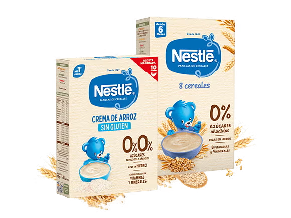 Papillas de cereales NESTLÉ para bebés