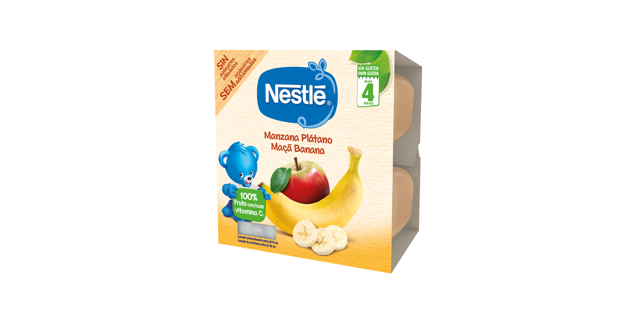 ▷ Nestlé Bolsita de puré de frutas, variedad Manzana Zanahoria y Mango - Para  bebés a partir de 6 meses - Paquete de 16 bolsitasx90g 🥇【Muestras a Casa】
