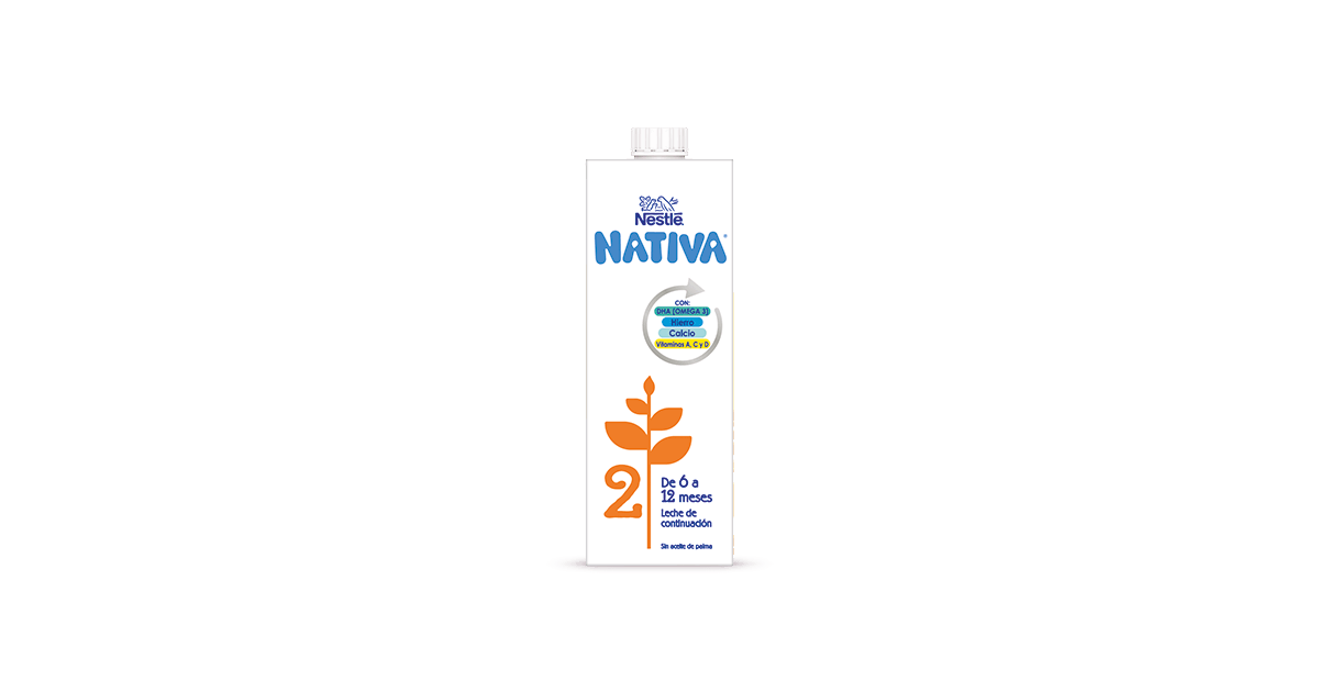 Leche infantil de continuación desde 6 meses líquida Nestlé Nativa 2 brik 1  l.