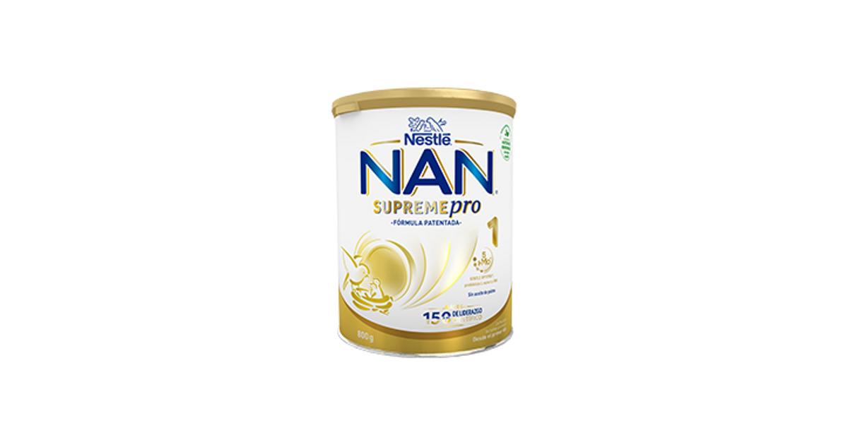 Nan Supreme Pro 1 Alimento a Base de Leche para Niños de 0 a 6 Meses 800 G  Polvo Lata